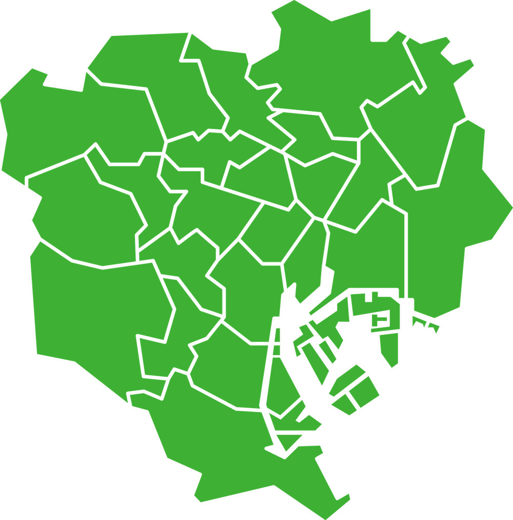 東京都対応エリアマップ