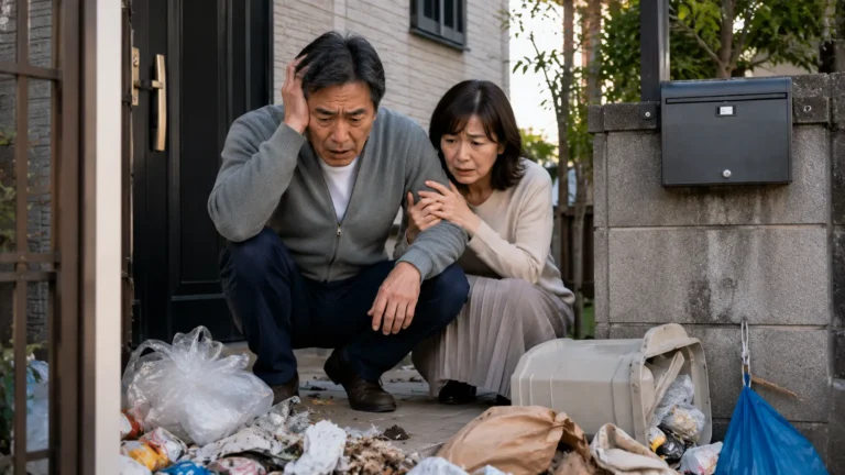 近隣トラブルの医らがらせに悩む夫婦