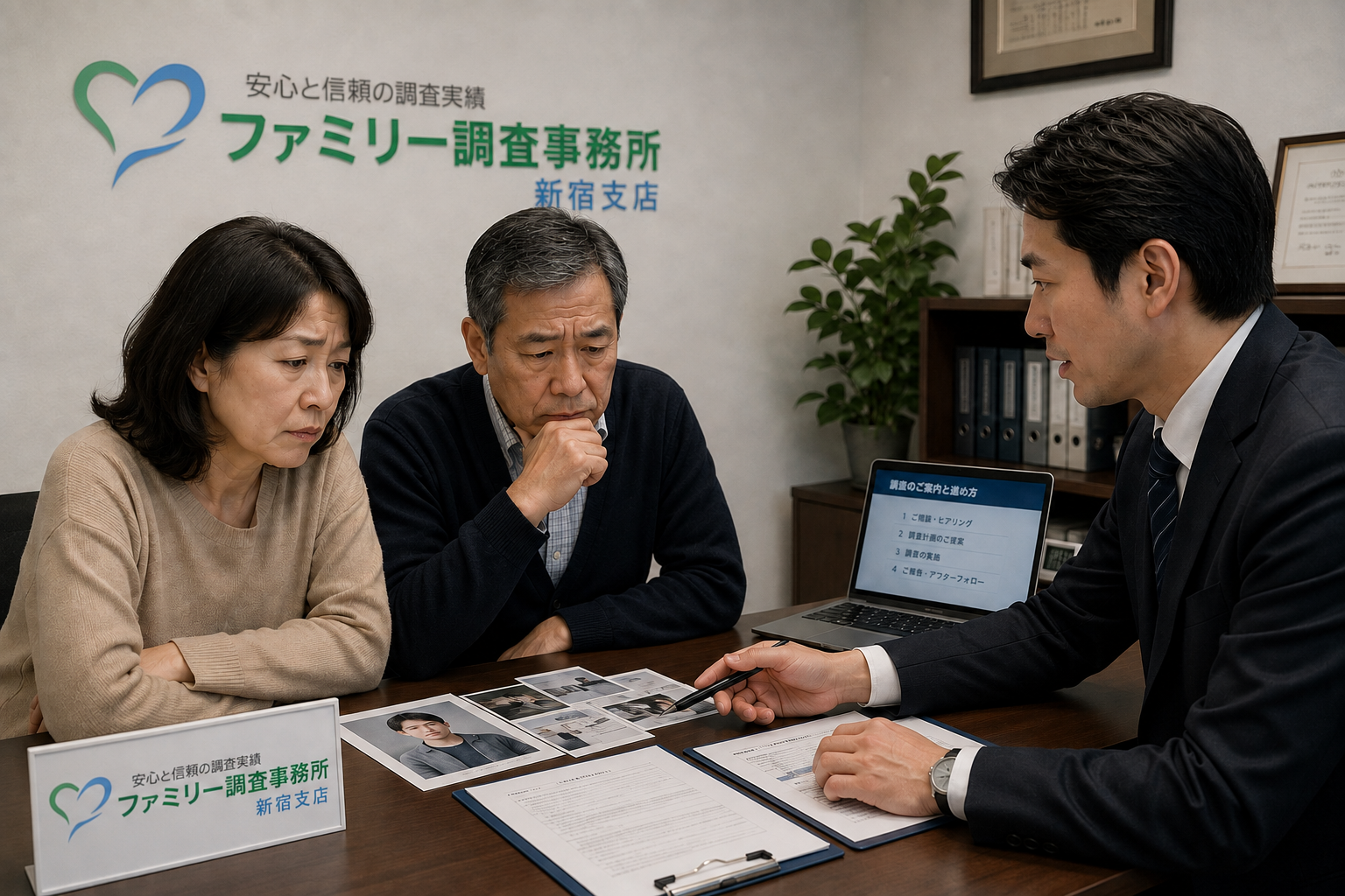 成人した息子が新宿や歌舞伎町へ毎晩通うため夜間行動と交友関係について新宿支店へ相談する両親