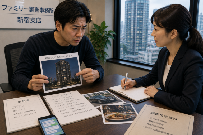 債務者の生活実態・資産を確認する調査