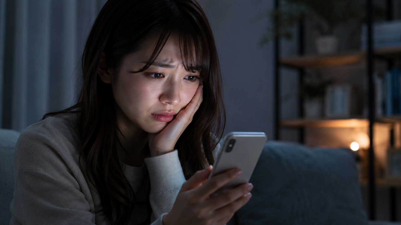 元交際相手からSNSを監視されるデジタルストーカー被害に不安を感じる女性