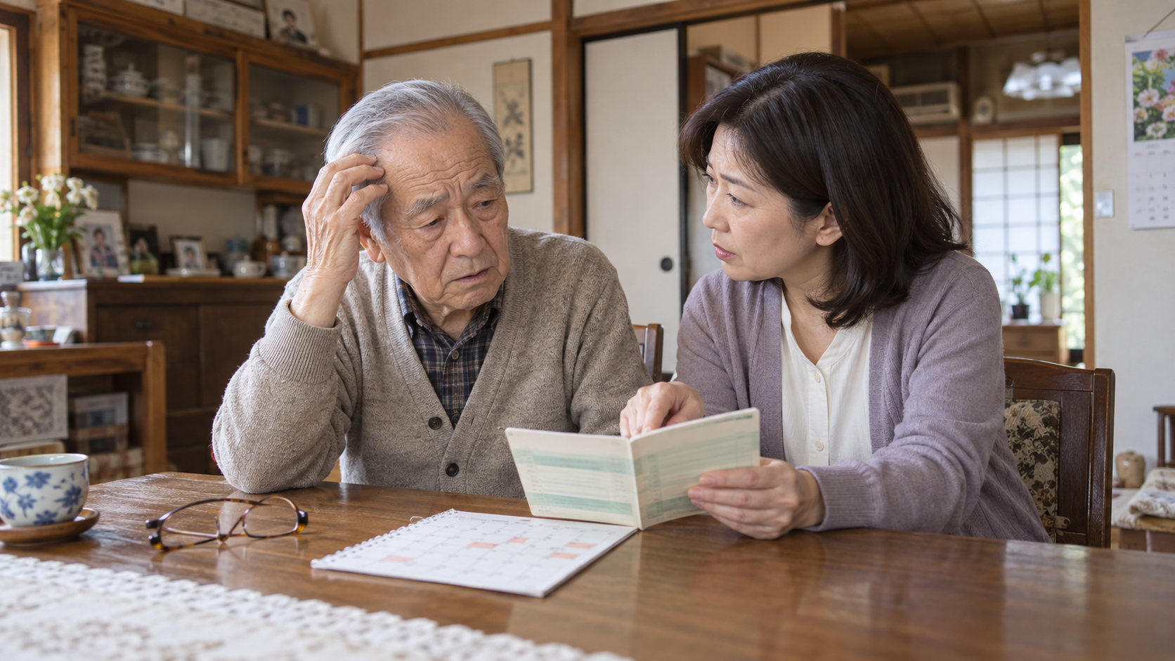 一人暮らしの父がヘルパーの訪問日だけATMへ行っているため生活記録を確認したい家族