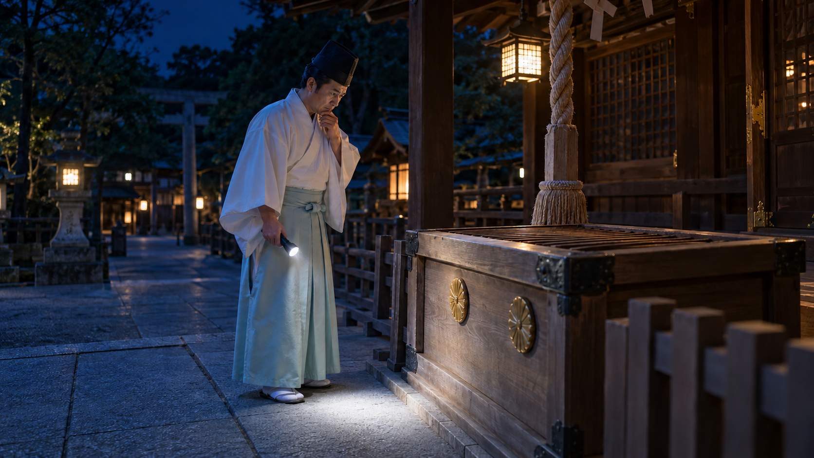 賽銭泥棒が深夜だけ現れる疑いがあり神社の防犯カメラに映らない人物の出入りを確認する調査
