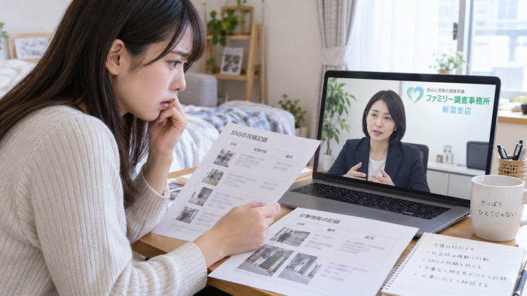 付きまといでリモートで相談