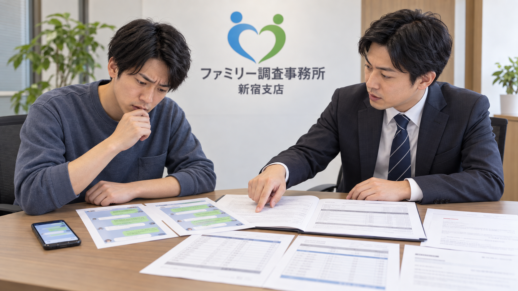 副業サポートの高額契約と追加請求についてLINEや契約書を新宿支店で確認する相談者