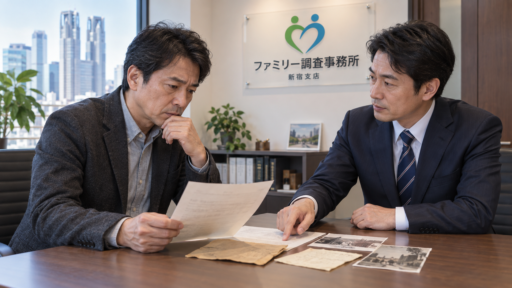 遺言書に記載された知らない人物の古い住所や手がかりを整理する人探し相談