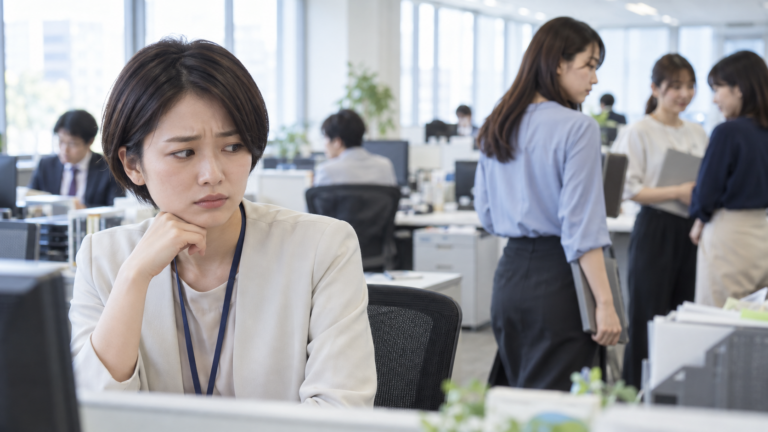 職場で同僚の態度が変わった
