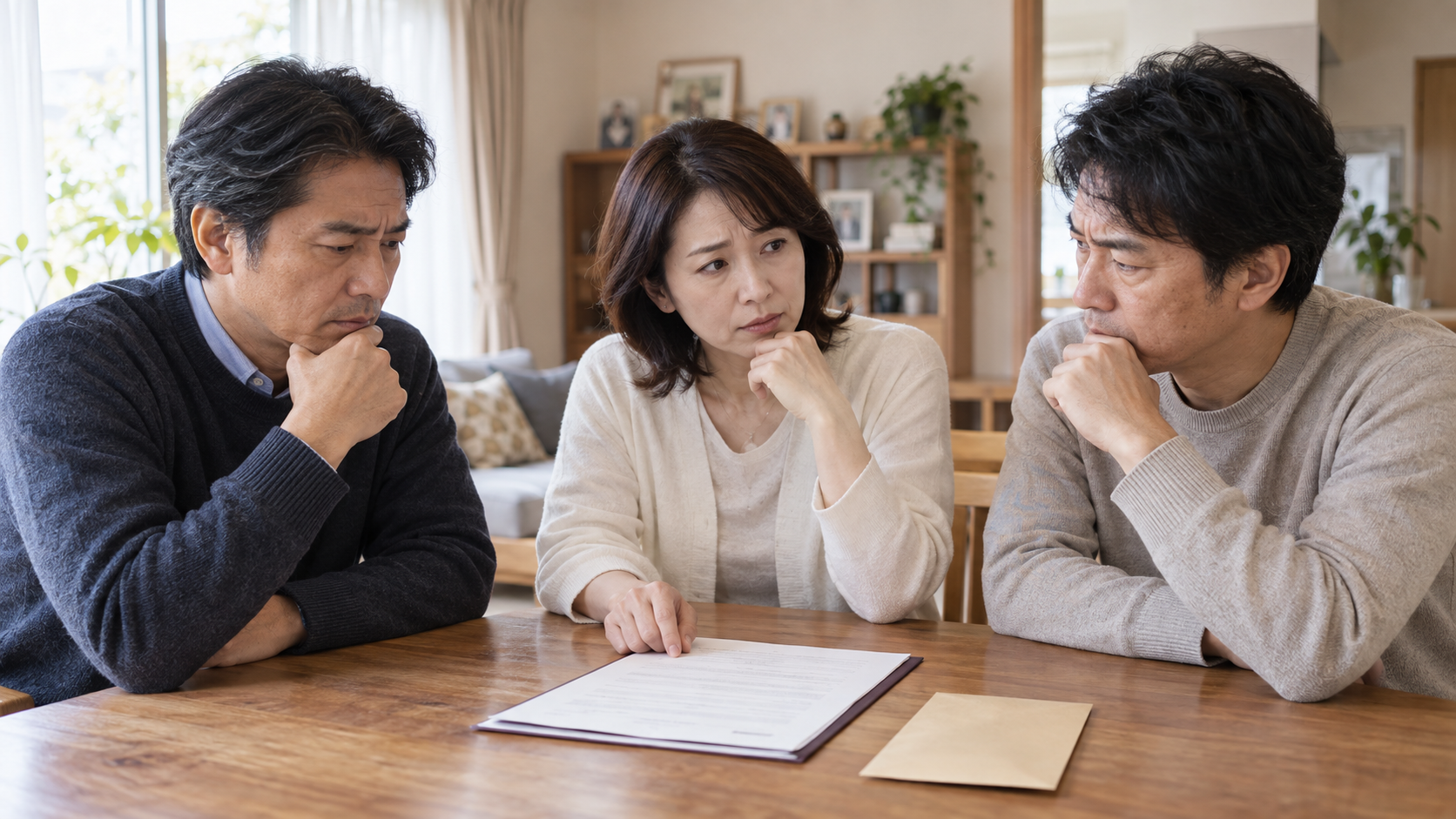 遺言書に知らない人物の名前があり相続前に所在確認を考える家族