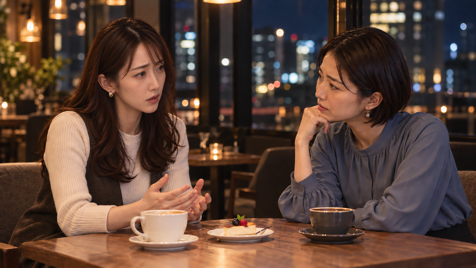 結婚を考えている相手が家族にも友人にも会わせないことに悩み、生活背景を整理する女性