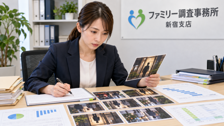 子供の行動調査し報告書を作成