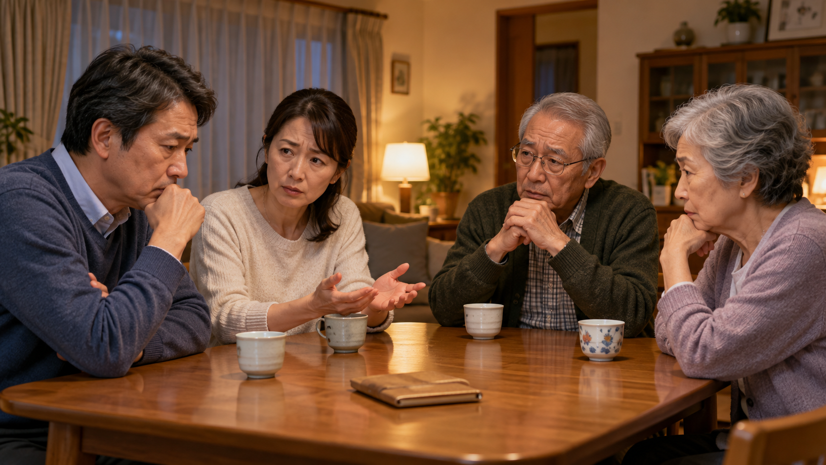 成人家族の素行調査について帰宅時間や交友関係や金銭面の変化を心配する両親
